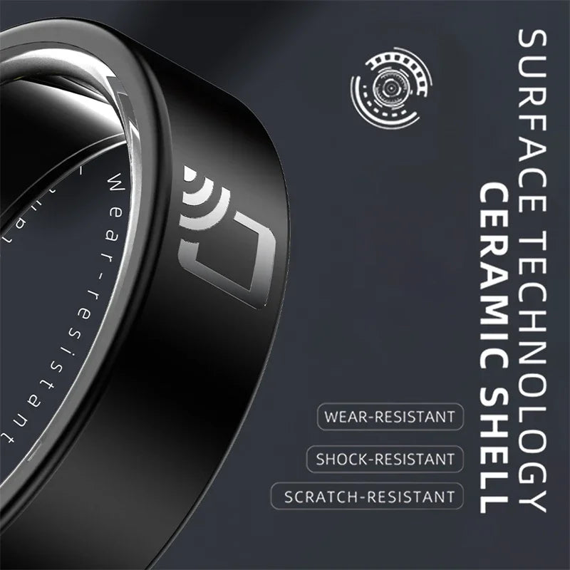 Visiovoy Smart Ring with NFC for Men and Women, Health and Sleep Monitor, 5ATM Water Resistant, Multi-Sport Mode