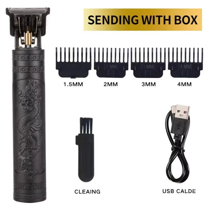 T9 Hair Clippers for Men Vintage Hair Cutting Machine Beard Trimmer Kits Body Hair Shaving Barber Beard Trimmer Electric Shaver
